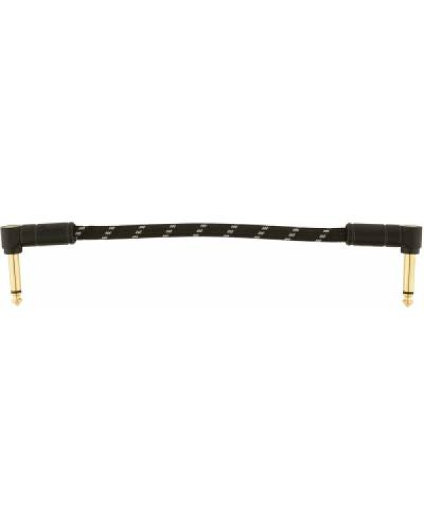 FENDER CABLE DELUXE SERIES 6" PATCHES (PAIR) BLACK TWEED Кабель інструментальний