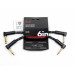 FENDER CABLE DELUXE SERIES 6" PATCHES (PAIR) BLACK TWEED Кабель інструментальний