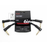 FENDER CABLE DELUXE SERIES 6" PATCHES (PAIR) BLACK TWEED Кабель інструментальний