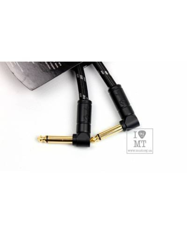 FENDER CABLE DELUXE SERIES 6" PATCHES (PAIR) BLACK TWEED Кабель інструментальний