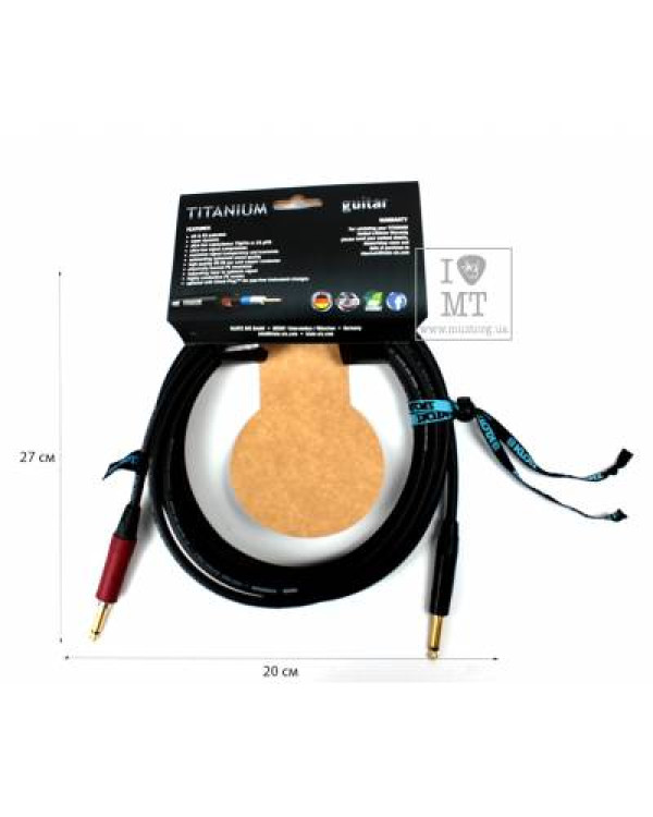 KLOTZ TITANIUM INSTRUMENT CABLE SILENTPLUG 6 M Кабель інструментальний