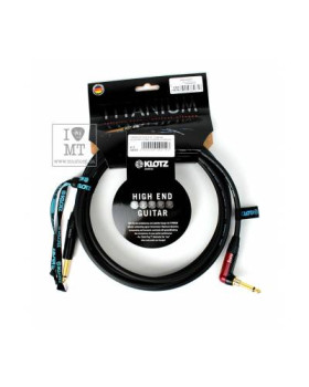 KLOTZ TITANIUM INSTRUMENT CABLE SILENTPLUG ANGLED 4.5 M Кабель інструментальний