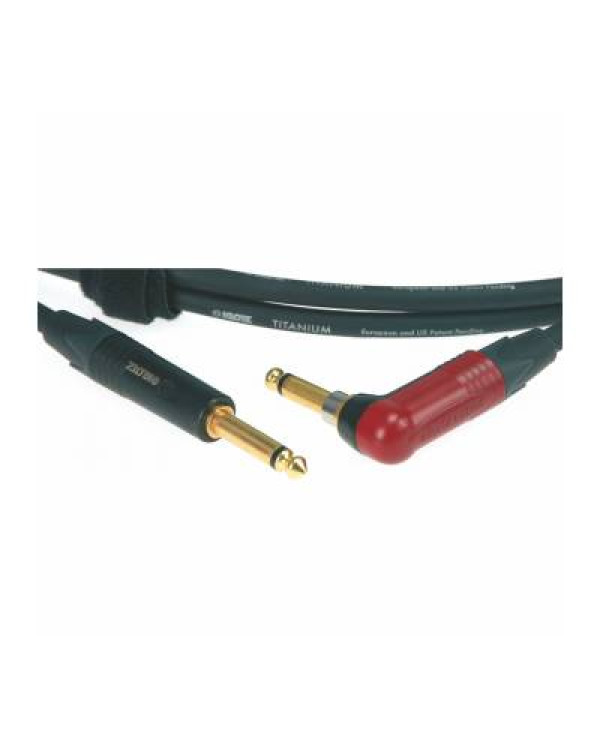 KLOTZ TITANIUM INSTRUMENT CABLE SILENTPLUG ANGLED 4.5 M Кабель інструментальний