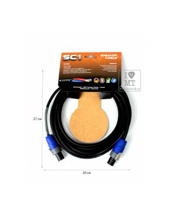 KLOTZ SC-1 SPEAKER CABLE SPEAKON 5 M Кабель акустичний