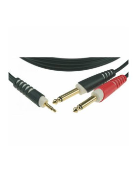 KLOTZ AY5 Y-CABLE STEREO MINI JACK - 2xJACK MONO BLACK 6 M Кабель комутаційний-foto5