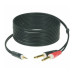 KLOTZ AY5 Y-CABLE STEREO MINI JACK - 2xJACK MONO BLACK 6 M Кабель комутаційний