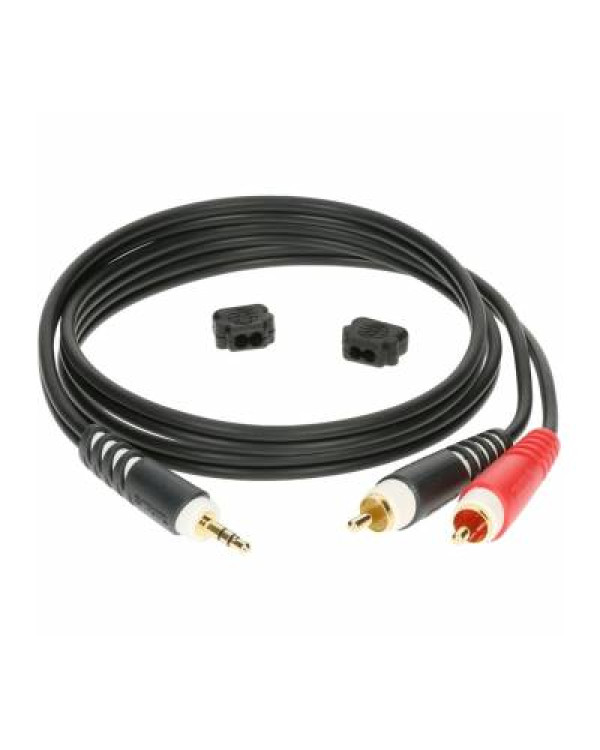 KLOTZ AY7 Y-CABLE STEREO MINI JACK - RCA BLACK 1 M Кабель комутаційний