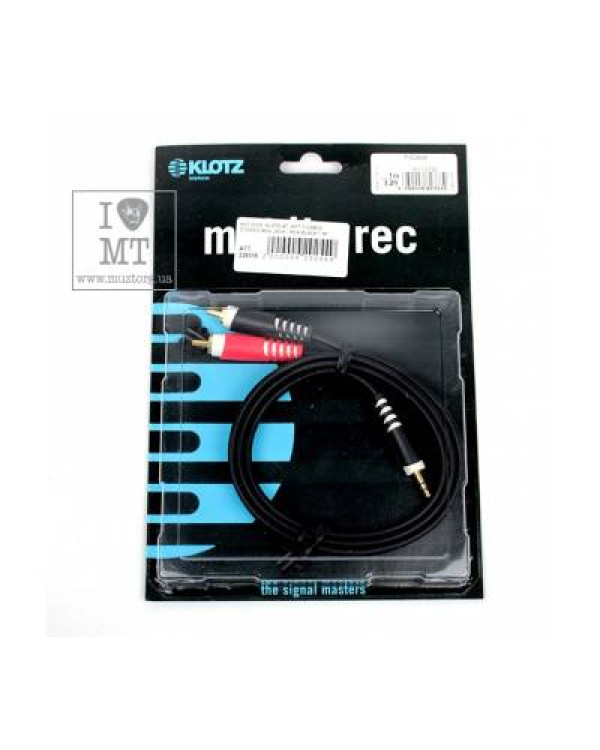 KLOTZ AY7 Y-CABLE STEREO MINI JACK - RCA BLACK 1 M Кабель комутаційний