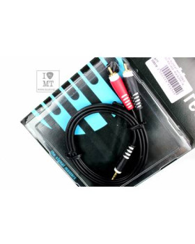KLOTZ AY7 Y-CABLE STEREO MINI JACK - RCA BLACK 1 M Кабель комутаційний-foto3