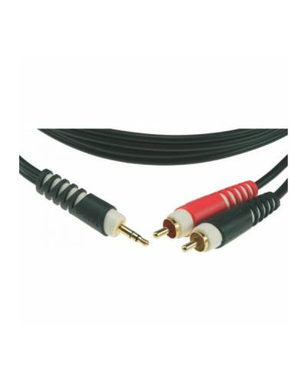 KLOTZ AY7 Y-CABLE STEREO MINI JACK - RCA BLACK 1 M Кабель комутаційний