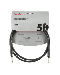 FENDER CABLE PROFESSIONAL SERIES 5' BLACK Кабель інструментальний FENDER CABLE PROFESSIONAL SERIES 5' BLACK Кабель інструментальний