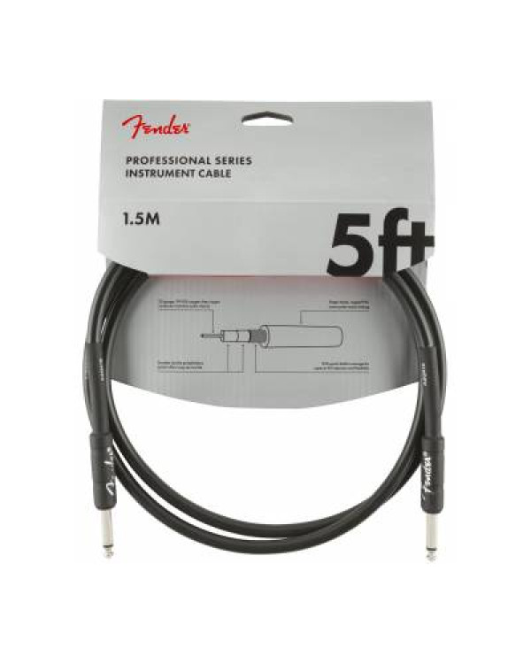 FENDER CABLE PROFESSIONAL SERIES 5' BLACK Кабель інструментальний