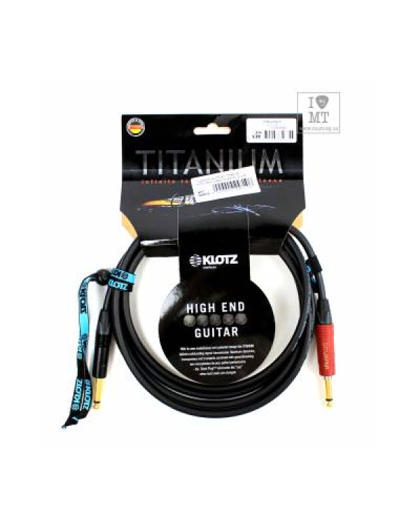 KLOTZ TITANIUM INSTRUMENT CABLE SILENTPLUG 3 M Кабель інструментальний