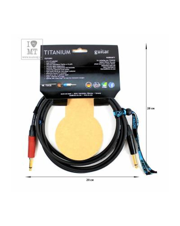 KLOTZ TITANIUM INSTRUMENT CABLE SILENTPLUG 3 M Кабель інструментальний