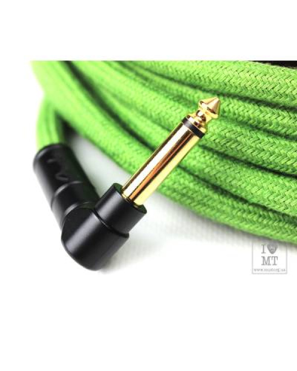 FENDER 18.6' ANGLED FESTIVAL INSTRUMENT CABLE PURE HEMP GREEN Кабель інструментальний