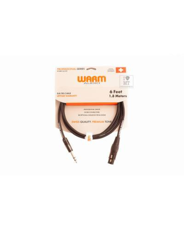 WARM AUDIO Pro-XLRf-TRSm-6' Кабель комутаційний