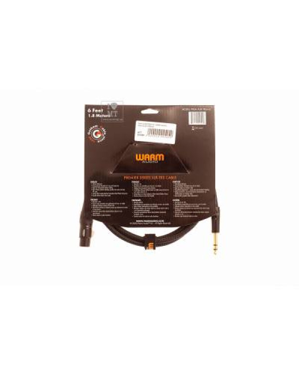 WARM AUDIO Prem-XLRf-TRSm-6' Кабель комутаційний