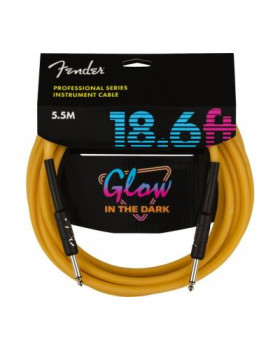 FENDER CABLE PROFESSIONAL SERIES 18.6' GLOW IN DARK ORANGE Кабель інструментальний