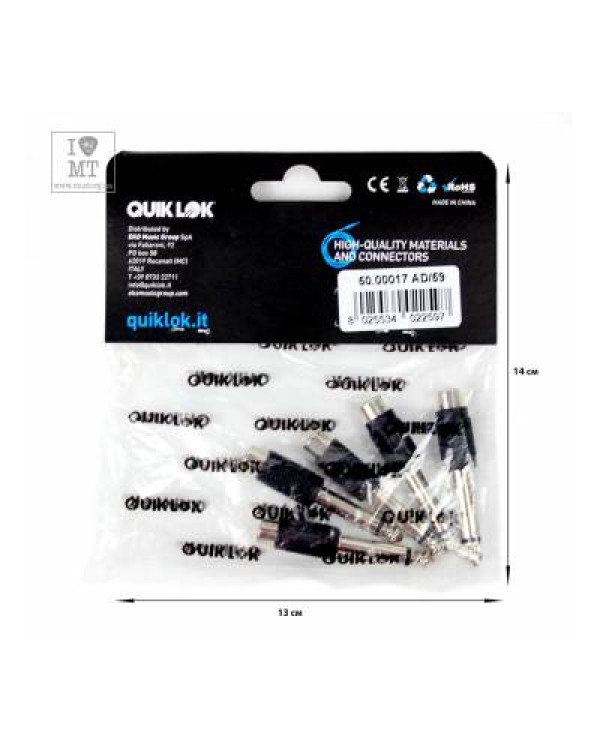 QUIK LOK AD59 Перехідник RCA - Jack
