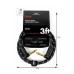 FENDER CABLE DELUXE SERIES 3' BLACK TWEED Кабель інструментальний