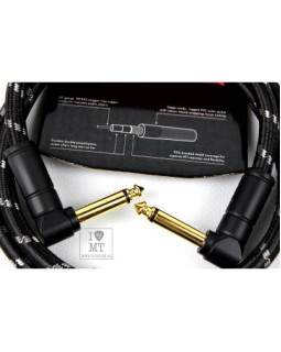 FENDER CABLE DELUXE SERIES 3' BLACK TWEED Кабель інструментальний-foto3