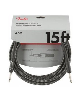 FENDER CABLE PROFESSIONAL SERIES 15' GREY TWEED Кабель інструментальний