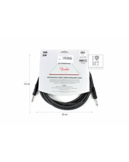 FENDER CABLE PROFESSIONAL SERIES 10' GREY TWEED Кабель інструментальний-foto2