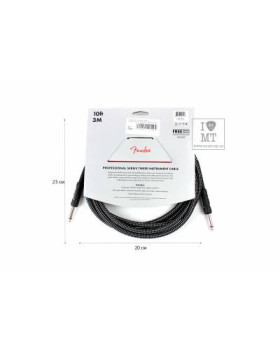 FENDER CABLE PROFESSIONAL SERIES 10' GREY TWEED Кабель інструментальний-foto2