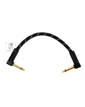 FENDER CABLE DELUXE SERIES 6" PATCH BLACK TWEED Кабель інструментальний