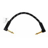 FENDER CABLE DELUXE SERIES 6" PATCH BLACK TWEED Кабель інструментальний