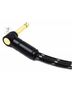 FENDER CABLE DELUXE SERIES 6" PATCH BLACK TWEED Кабель інструментальний-foto2