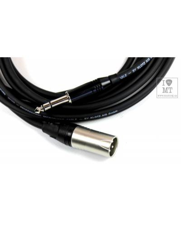 KLOTZ M1 PRIME MICROPHONE CABLE XLR MALE - BALANCED JACK 5 M Кабель мікрофонний