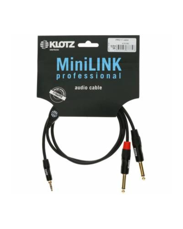 KLOTZ KY5-090 MINILINK PRO Y-CABLE BLACK 0.9 M Кабель комутаційний