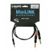 KLOTZ KY5-090 MINILINK PRO Y-CABLE BLACK 0.9 M Кабель комутаційний
