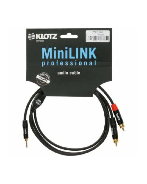 KLOTZ KY7-090 MINILINK PRO Y-CABLE BLACK 0.9 M Кабель комутаційний