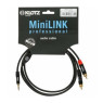 KLOTZ KY7-090 MINILINK PRO Y-CABLE BLACK 0.9 M Кабель комутаційний