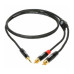 KLOTZ KY7-090 MINILINK PRO Y-CABLE BLACK 0.9 M Кабель комутаційний