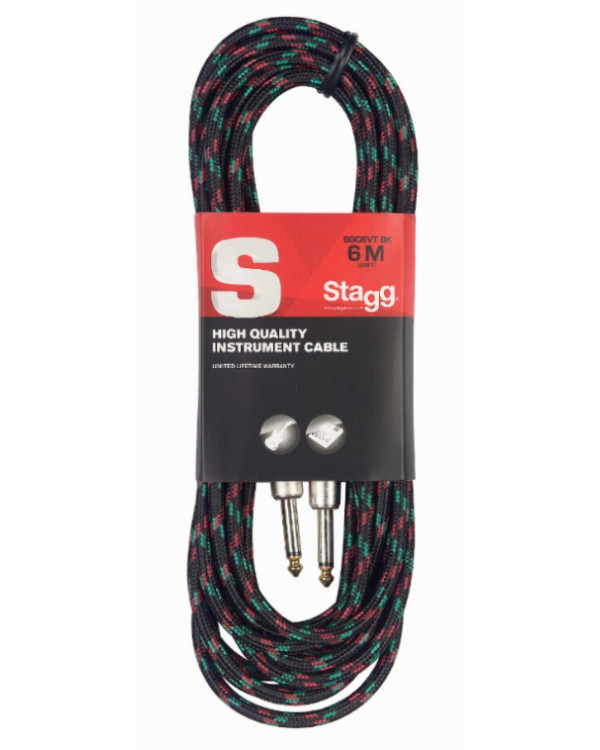 Інструментальний кабель STAGG N SGC6VT BK
