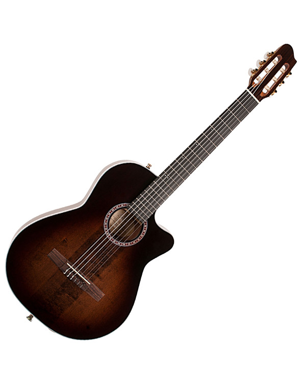 LA PATRIE 042630 - Arena Pro CW Bourbon Burst Crescent II with Bag (Made in Canada) - Класична гітара з вирізом і зв'язком