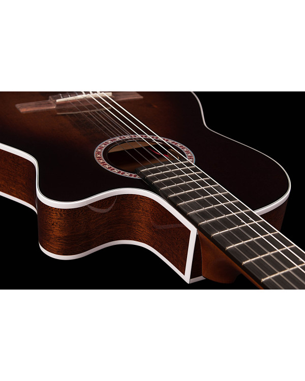 LA PATRIE 042630 - Arena Pro CW Bourbon Burst Crescent II with Bag (Made in Canada) - Класична гітара з вирізом і зв'язком