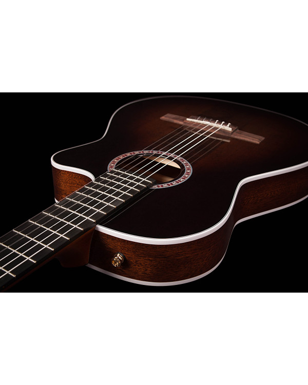 LA PATRIE 042630 - Arena Pro CW Bourbon Burst Crescent II with Bag (Made in Canada) - Класична гітара з вирізом і зв'язком