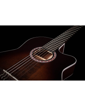 LA PATRIE 042630 - Arena Pro CW Bourbon Burst Crescent II with Bag (Made in Canada) - Класична гітара з вирізом і зв'язком-foto11