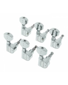 GRAPH TECH PRN-2721-C0 Ratio Electric 6 In-line Contemporary Mini 2 Pin - Chrome Кілки для електрогітари GRAPH TECH PRN-2721-C0 Ratio Electric 6 In-line Contemporary Mini 2 Pin - Chrome Кілки для електрогітари
