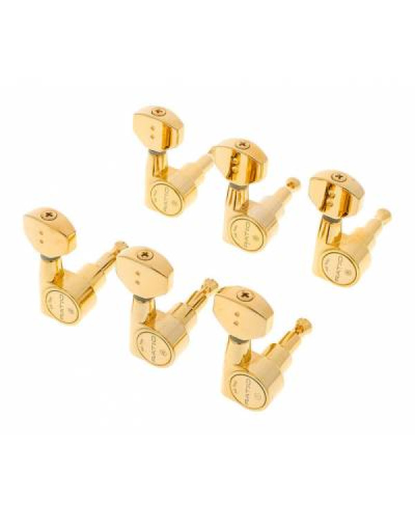 GRAPH TECH PRN-2721-G0 Ratio Electric 6 In-line Contemporary Mini 2 Pin - Gold Кілки для електрогітари