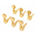 GRAPH TECH PRN-2721-G0 Ratio Electric 6 In-line Contemporary Mini 2 Pin - Gold Кілки для електрогітари