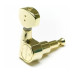 GRAPH TECH PRN-2721-G0 Ratio Electric 6 In-line Contemporary Mini 2 Pin - Gold Кілки для електрогітари