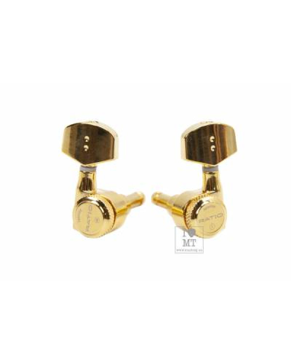 GRAPH TECH PRL-8311-G0 Electric Locking 3+3 Contemporary Gold 2 Pin Кілки для електрогітари