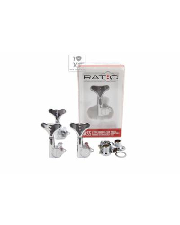 GRAPH TECH PRB-4400-CO Bass Ratio 4 in line Y key Chrome Кілки для бас-гітари