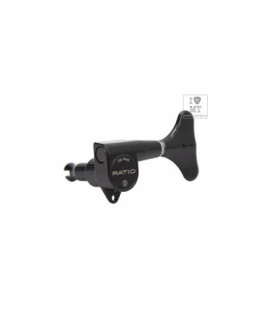 GRAPH TECH PRB-4400-BO Bass Ratio 4 in line Y key Black Кілки для бас-гітари-foto3