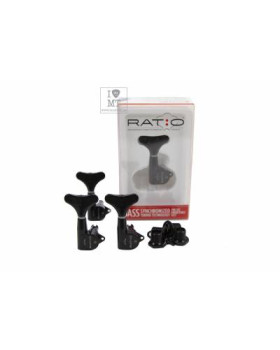 GRAPH TECH PRB-4400-BO Bass Ratio 4 in line Y key Black Кілки для бас-гітари-foto7
